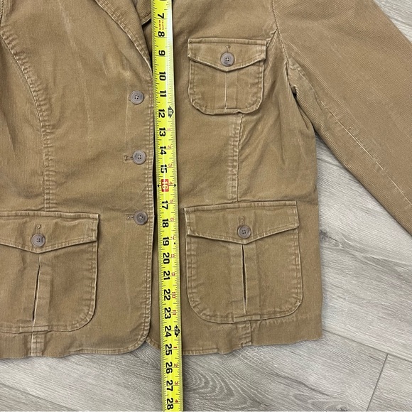 Lands End Jacket Blazer 14 Brown Corduroy Suit Sport Coat Riding - Picture 5 of 9